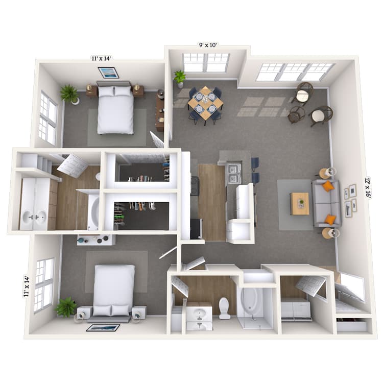 Floorplan image of unit 006638