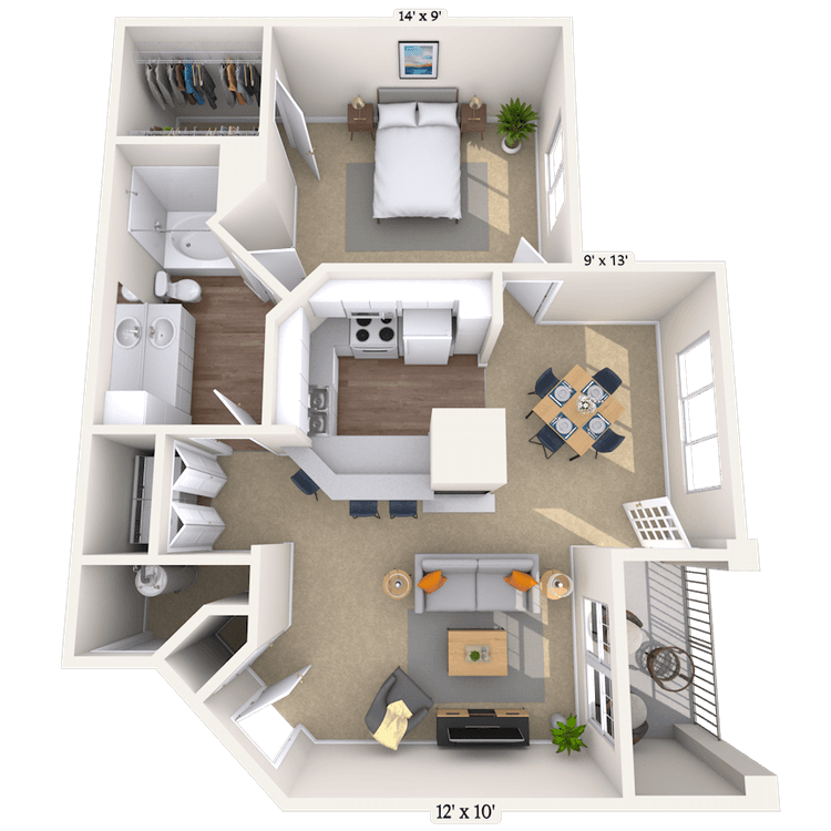 Floorplan image of unit 0101011
