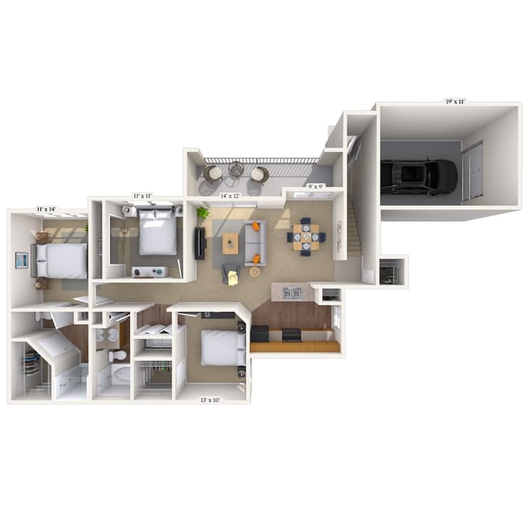 Floorplan image of unit 121228