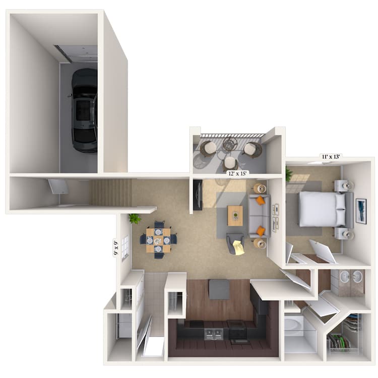 Floorplan image of unit 3201