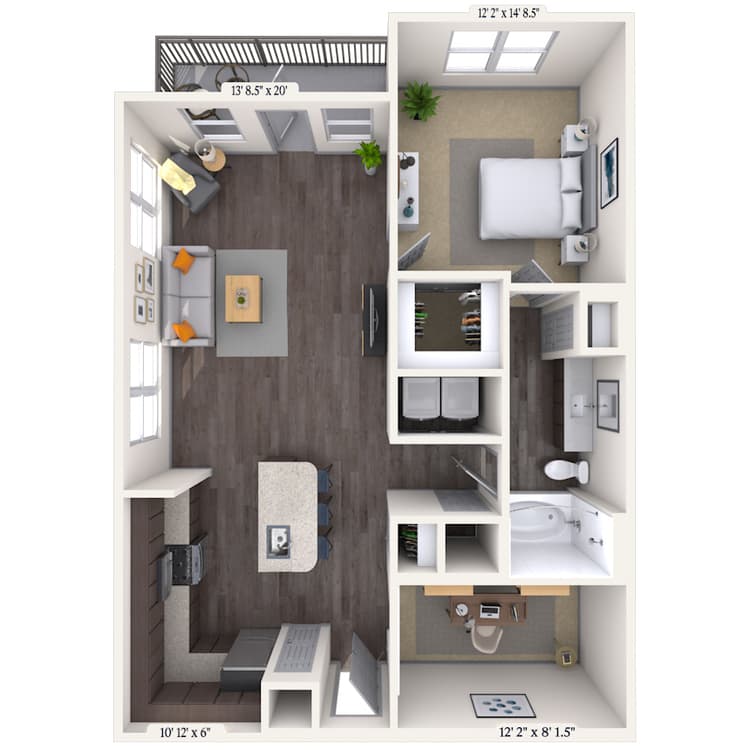 Floorplan image of unit 575