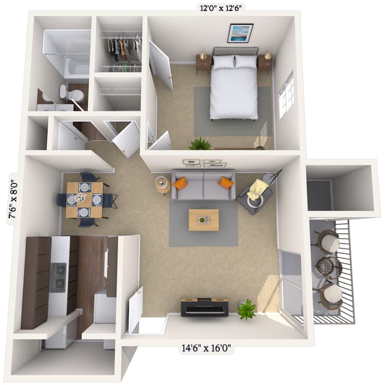 Floorplan image of unit 05170