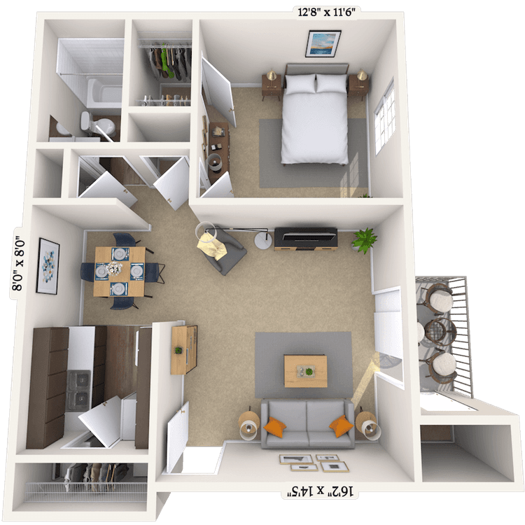Floorplan image of unit 06259