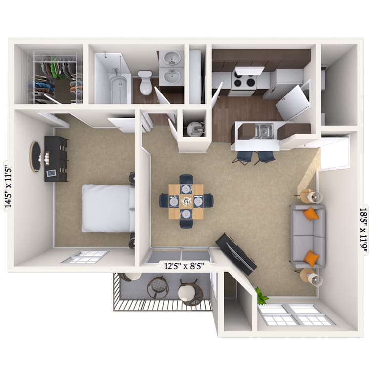 Floorplan image of unit 01080