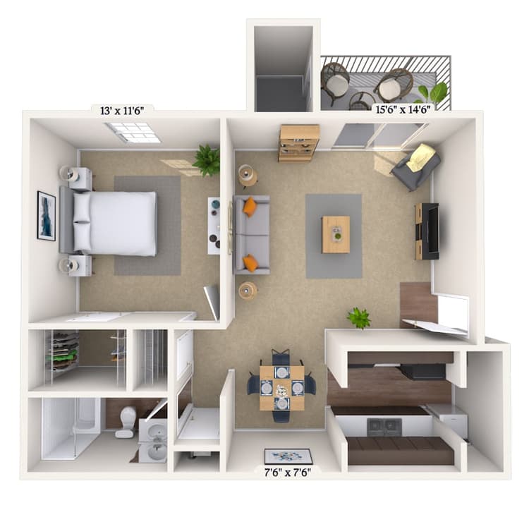 Floorplan image of unit 04447