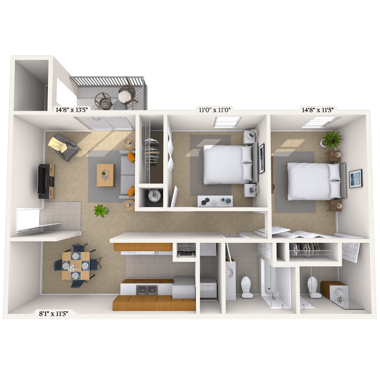 Floorplan image of unit 01016