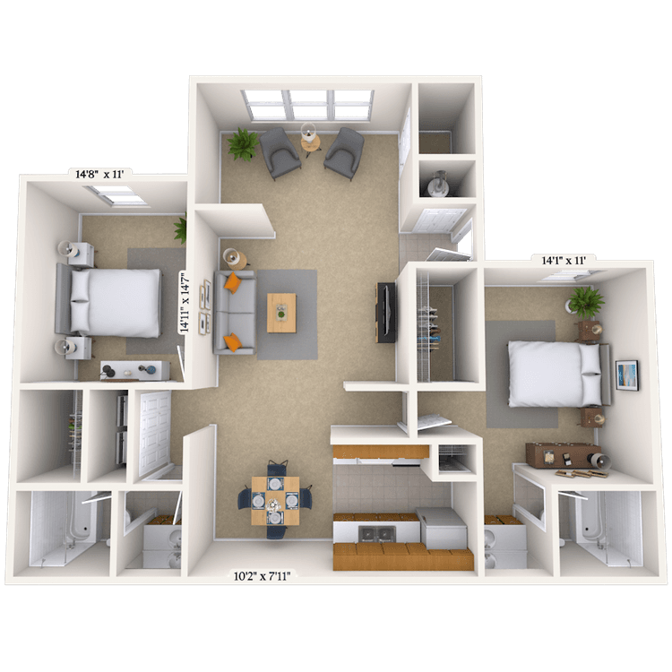 Floorplan image of unit 01084