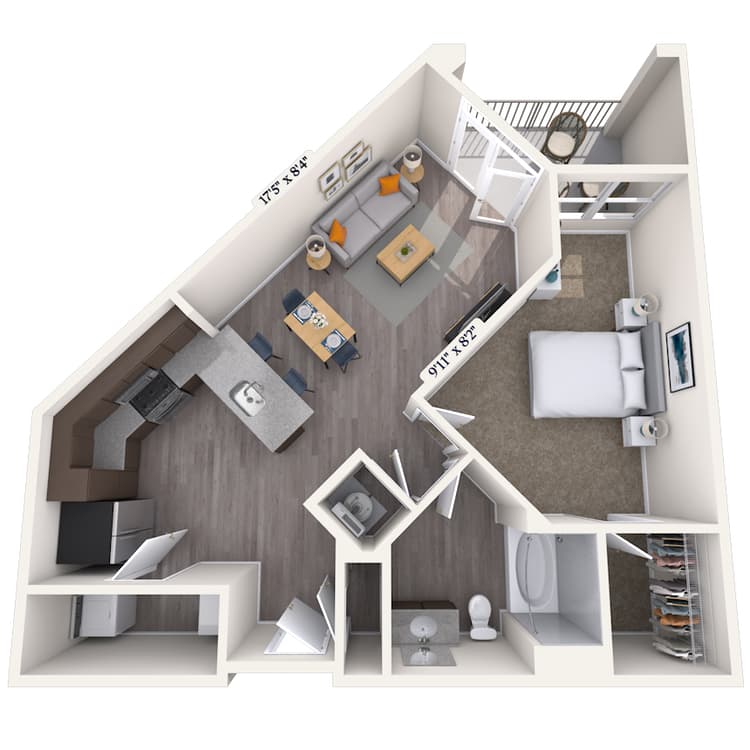 Floorplan image of unit 1210