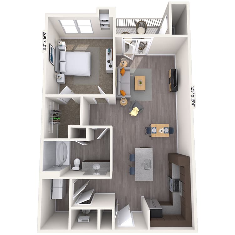 Floorplan image of unit 5104