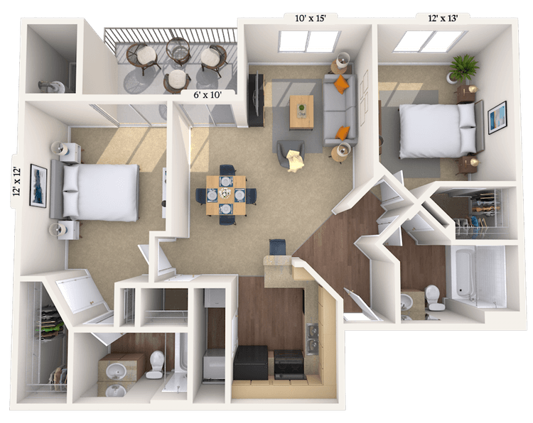 Floorplan image of unit 011002