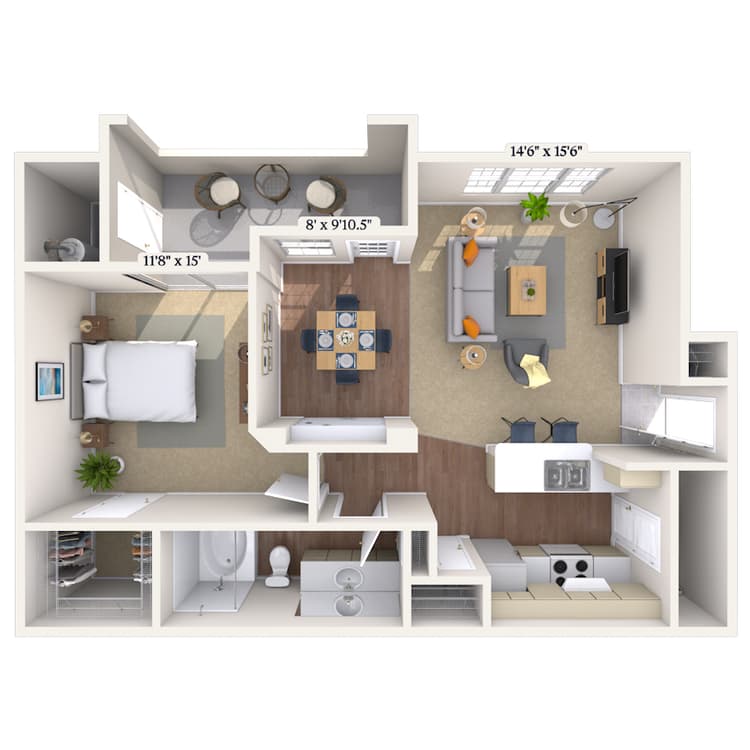 Floorplan image of unit 012014