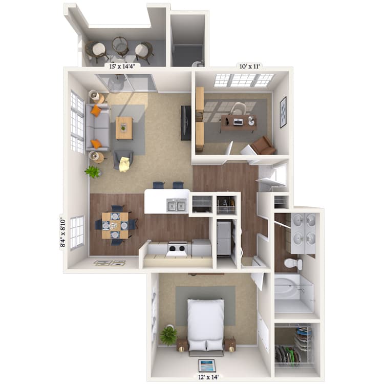 Floorplan image of unit 012032