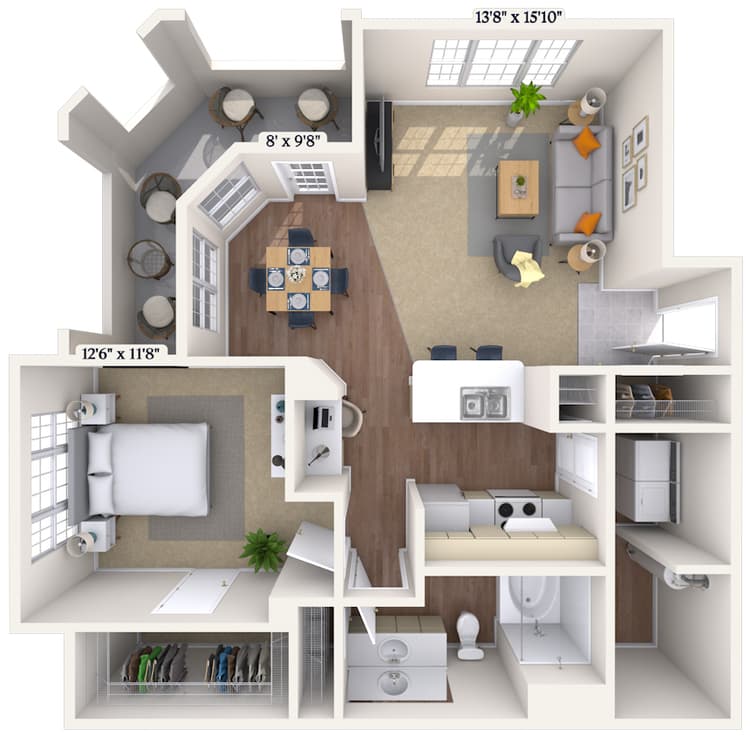 Floorplan image of unit 012040