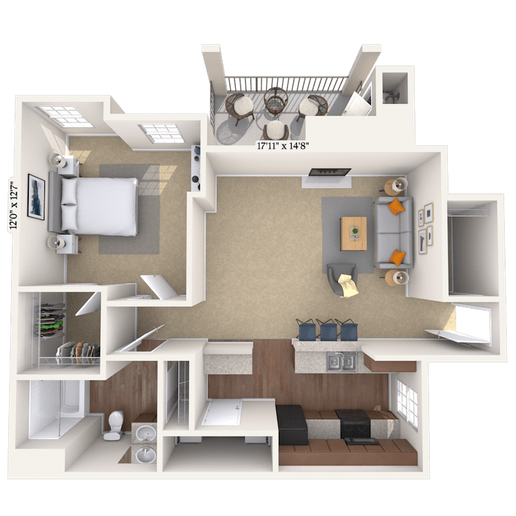 Floorplan image of unit 001059