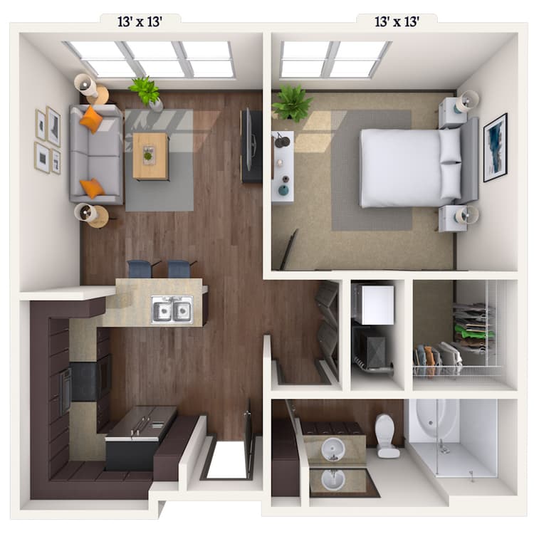 Floorplan image of unit 3069