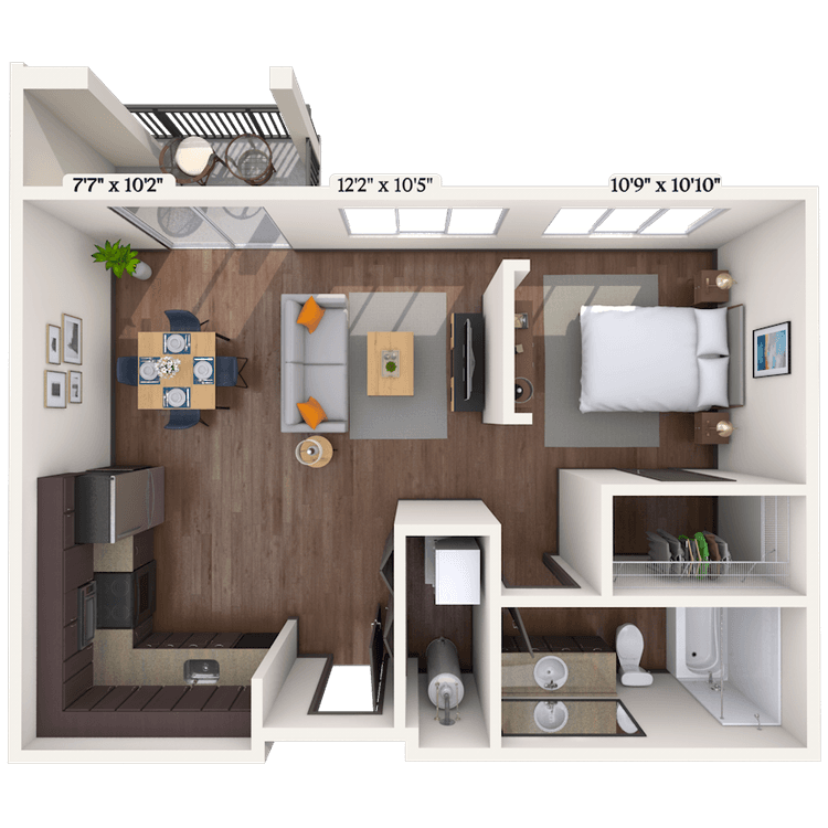 Floorplan image of unit 3006