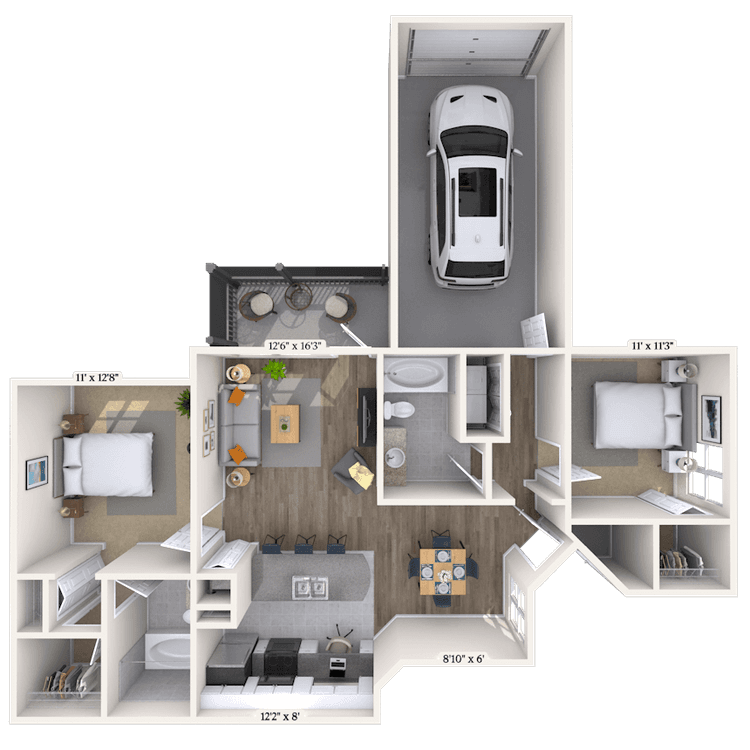 Floorplan image of unit 0119-101