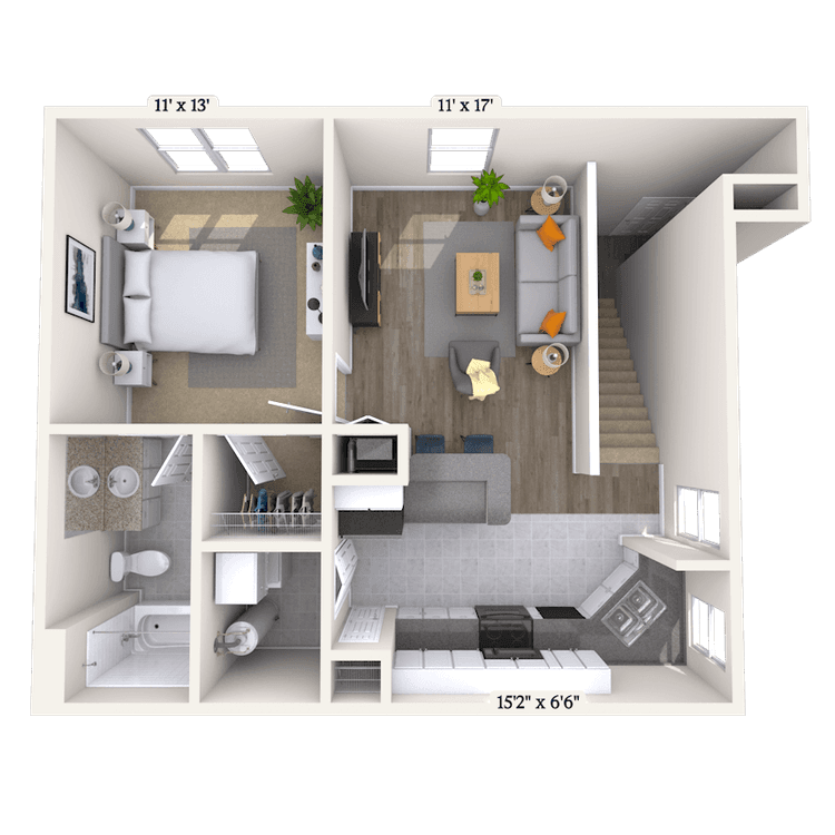 Floorplan image of unit 0119-201