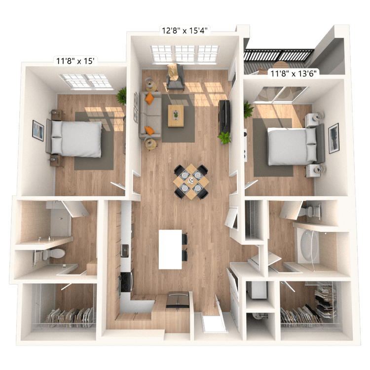 Floorplan image of unit 33209