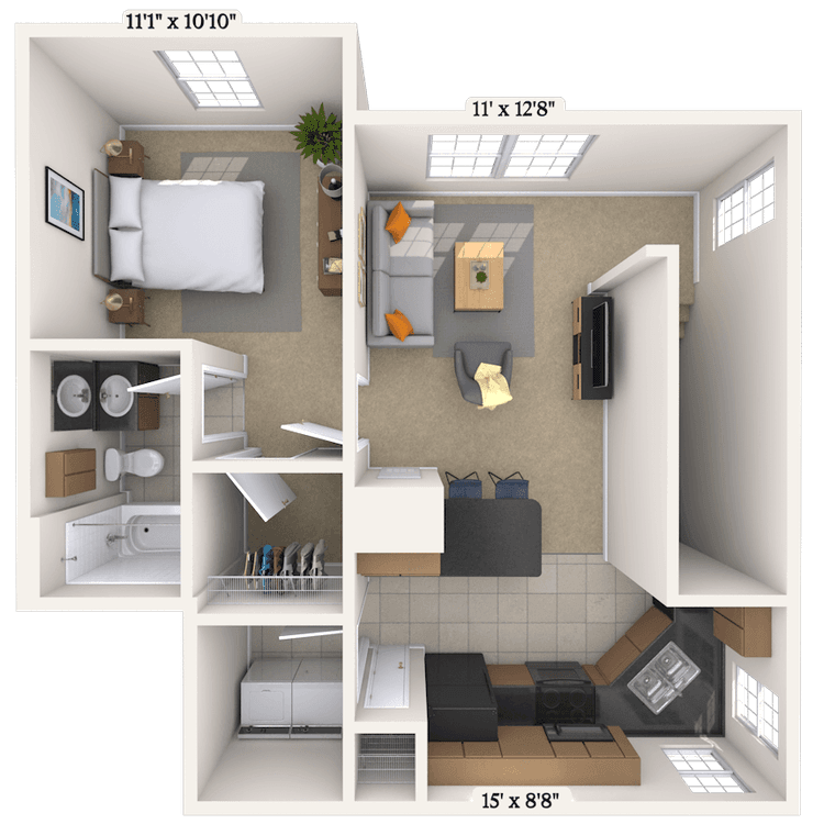 Floorplan image of unit 28211