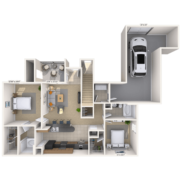 Floorplan image of unit 20101