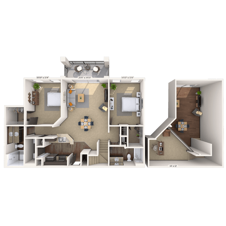 Floorplan image of unit 04430