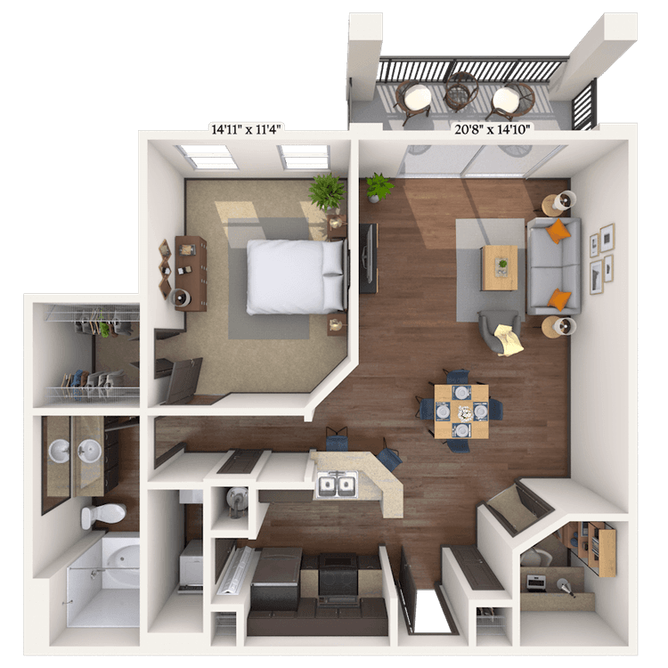 Floorplan image of unit 05518