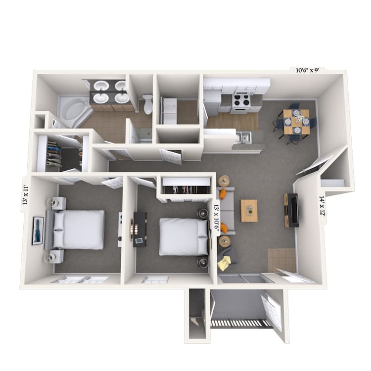 Floorplan image of unit 010113