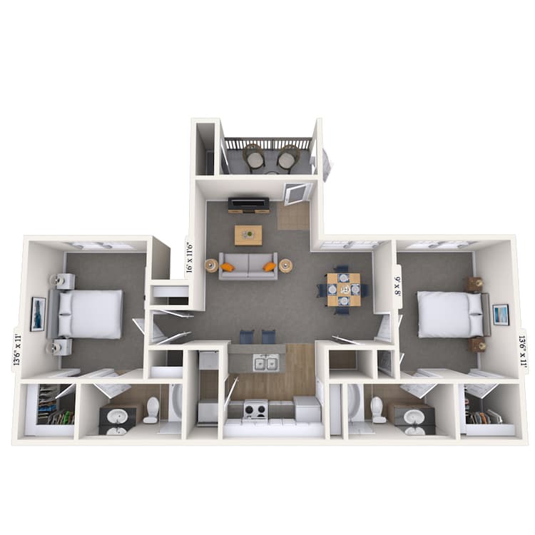 Floorplan image of unit 050503