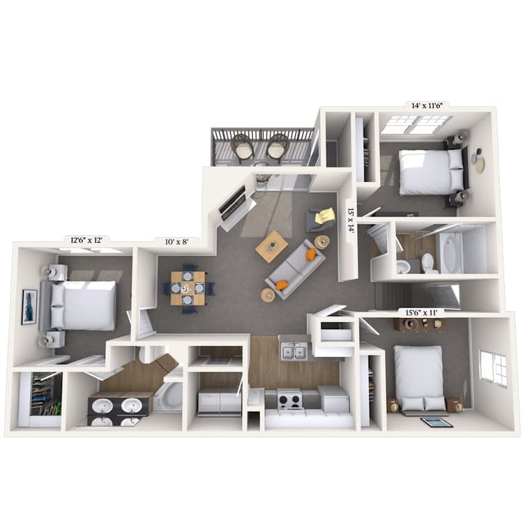 Floorplan image of unit 080802