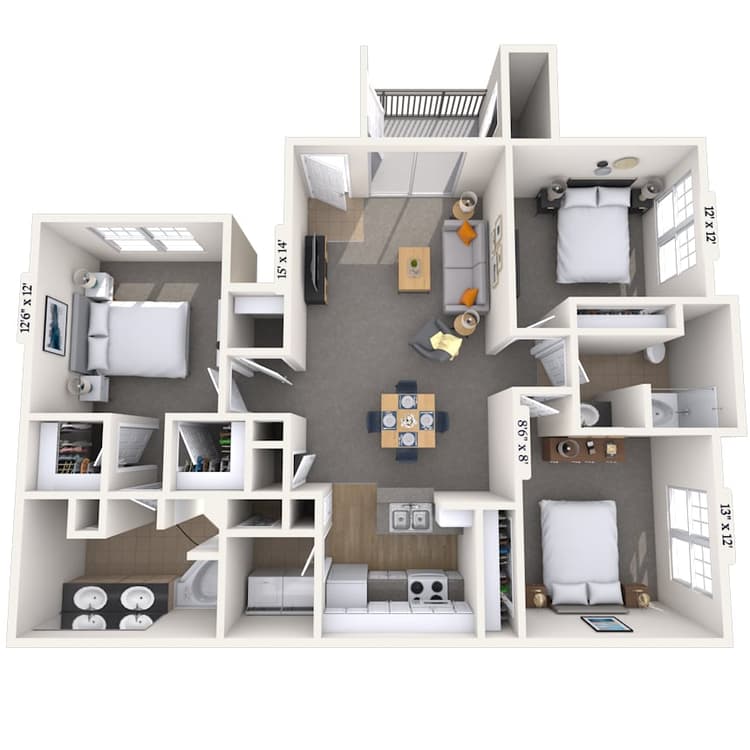 Floorplan image of unit 070710