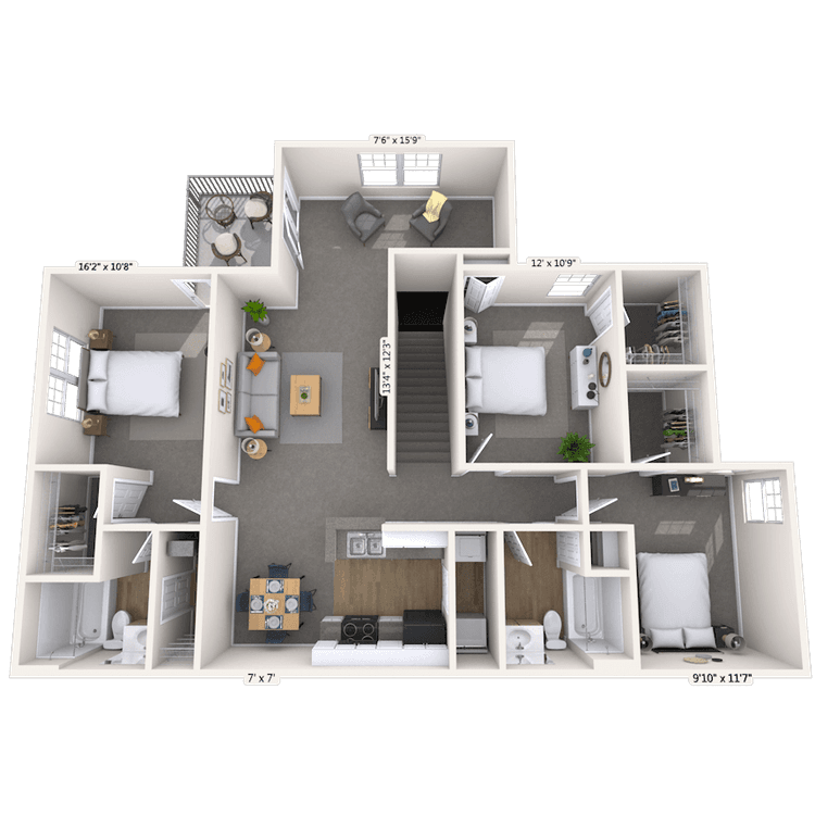 Floorplan image of unit 8-22