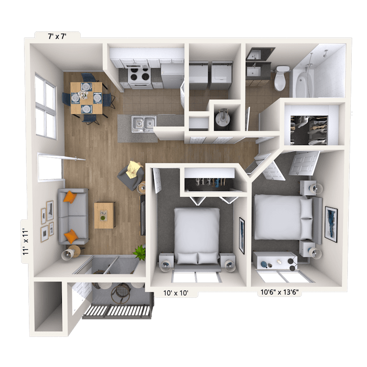 Floorplan image of unit 011209