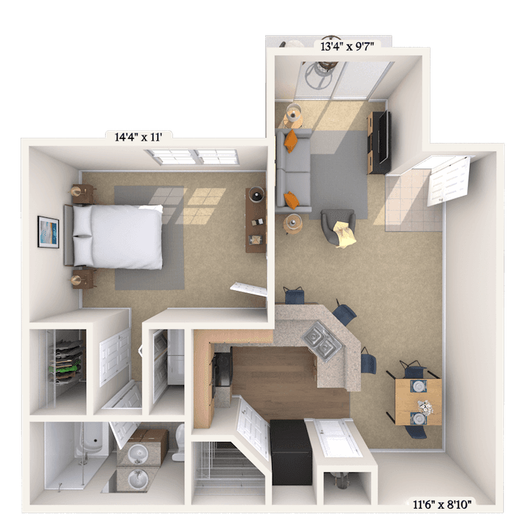 Floorplan image of unit 202003