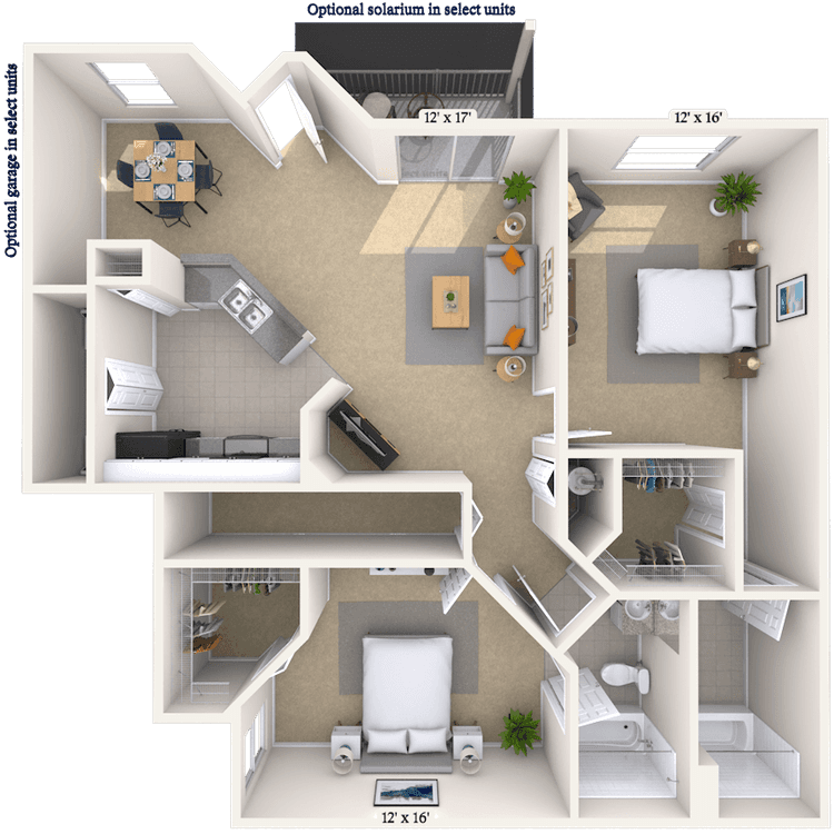 Floorplan image of unit 121214
