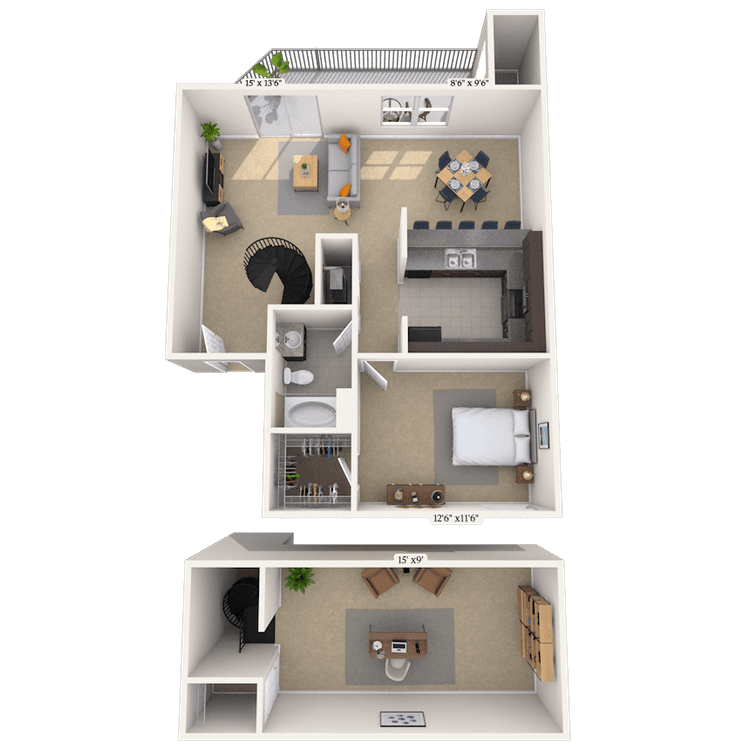 Floorplan image of unit 141404