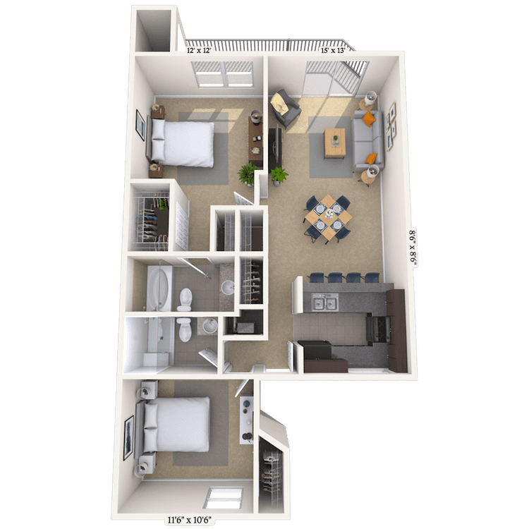 Floorplan image of unit 050503