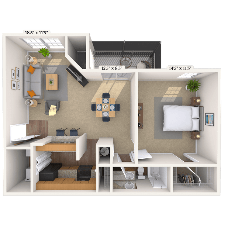 Floorplan image of unit 01090712