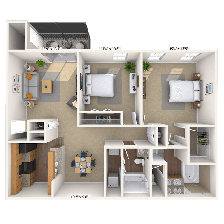 Floorplan image of unit 01142711