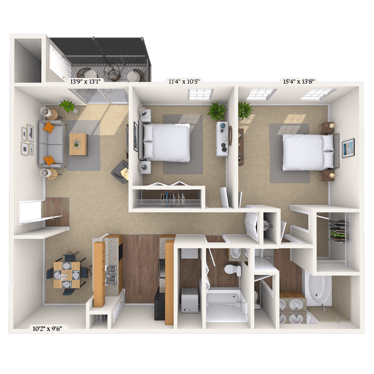 Floorplan image of unit 02141931