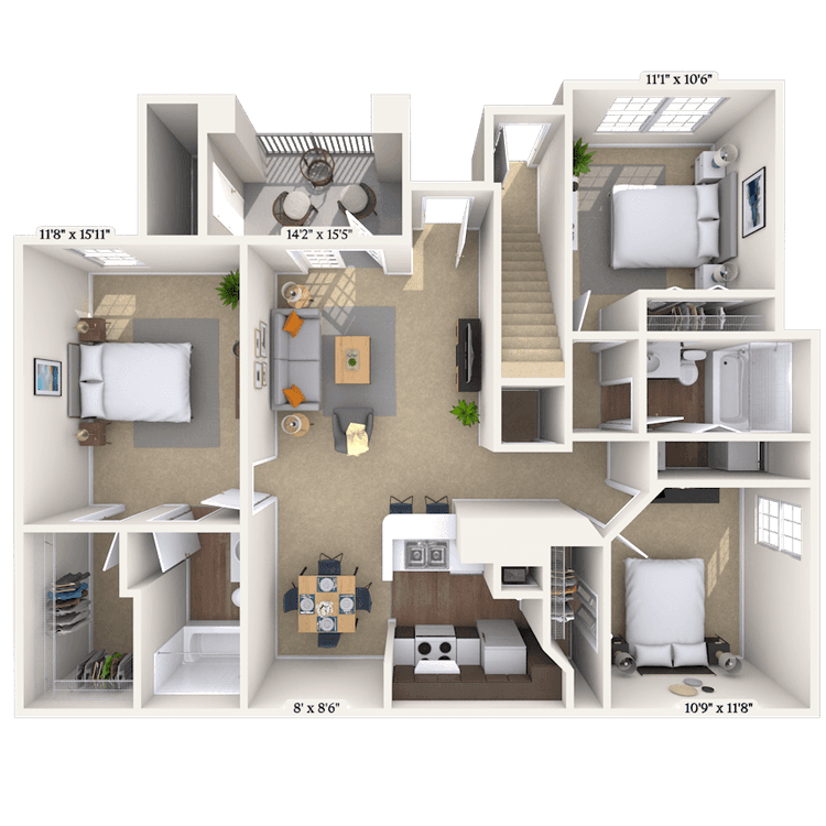 Floorplan image of unit 012103