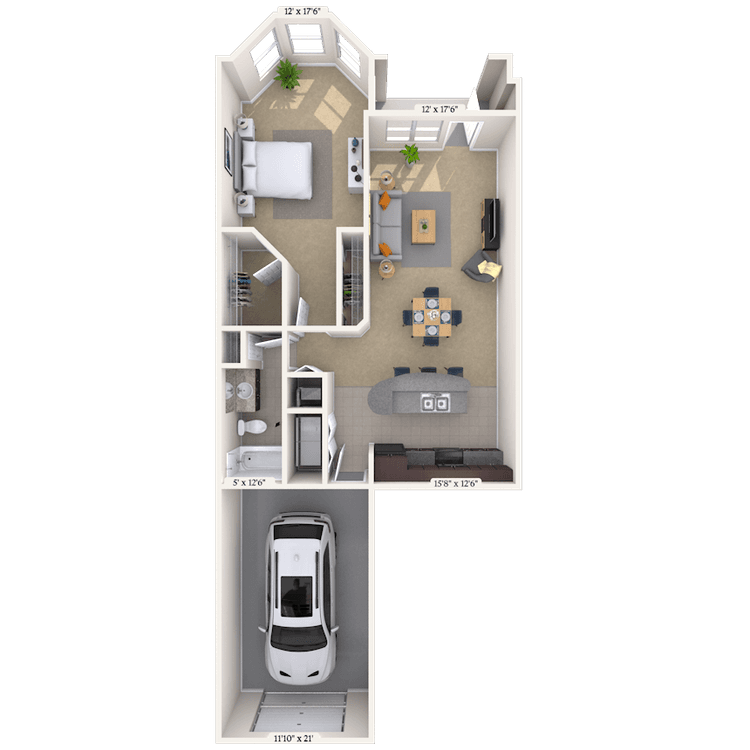 Floorplan image of unit 02915