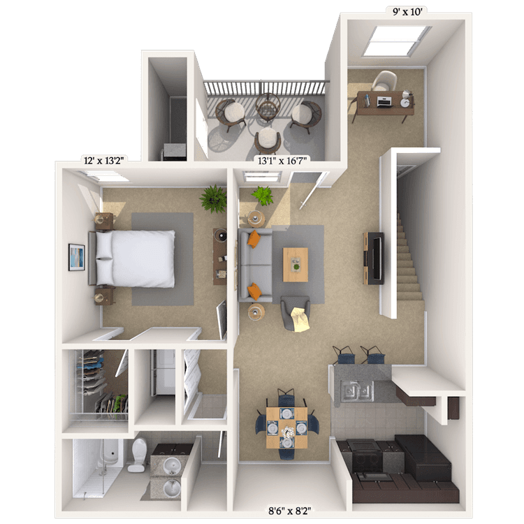 Floorplan image of unit 012431