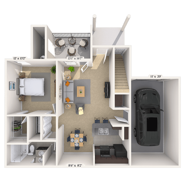 Floorplan image of unit 013504