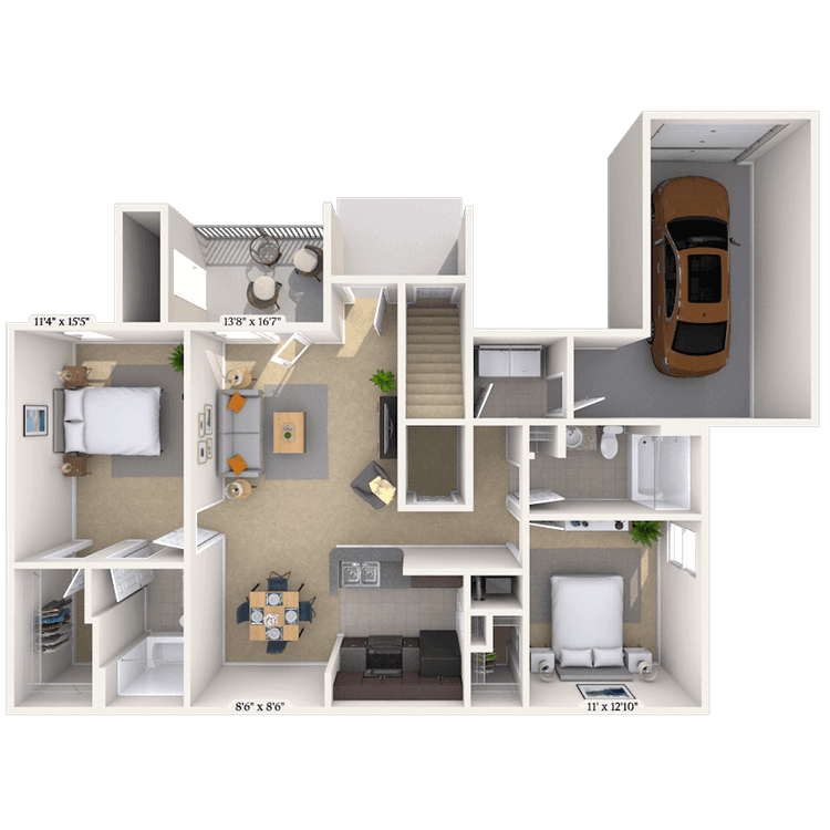 Floorplan image of unit 013500