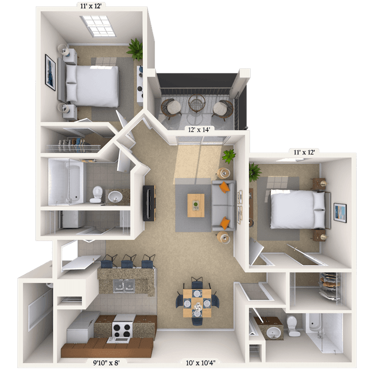 Floorplan image of unit 0112203