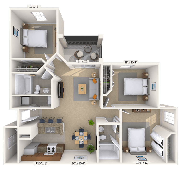 Floorplan image of unit 016202