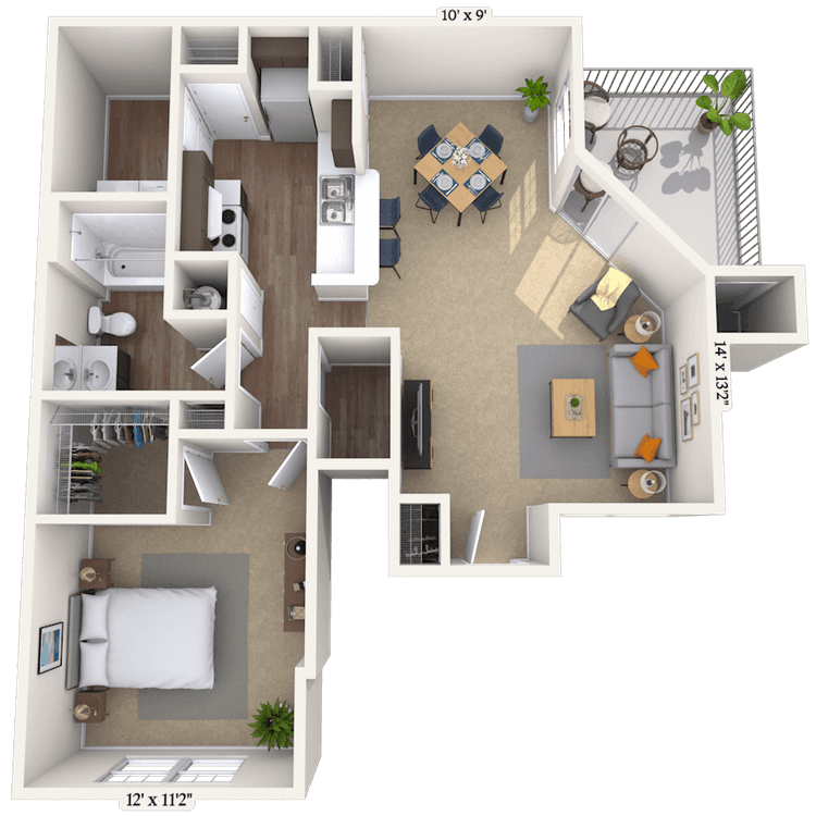 Floorplan image of unit 0138-200