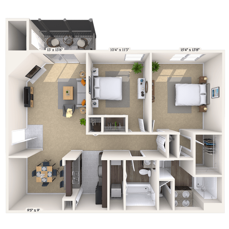 Floorplan image of unit 010506
