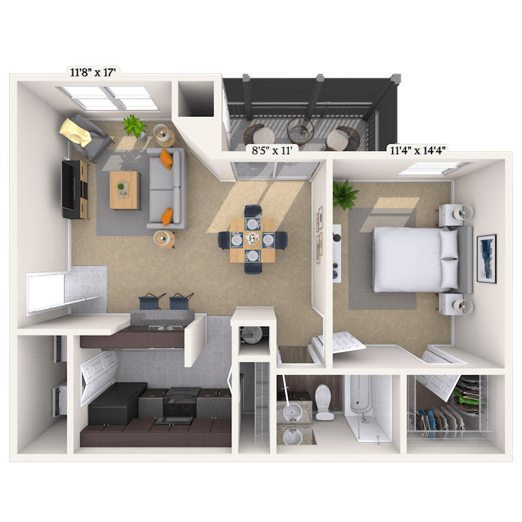 Floorplan image of unit 010816